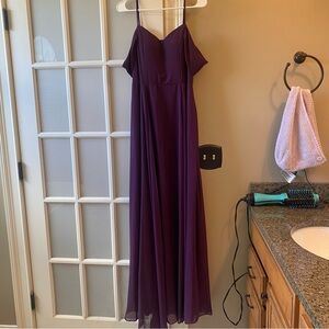 Formal purple gown